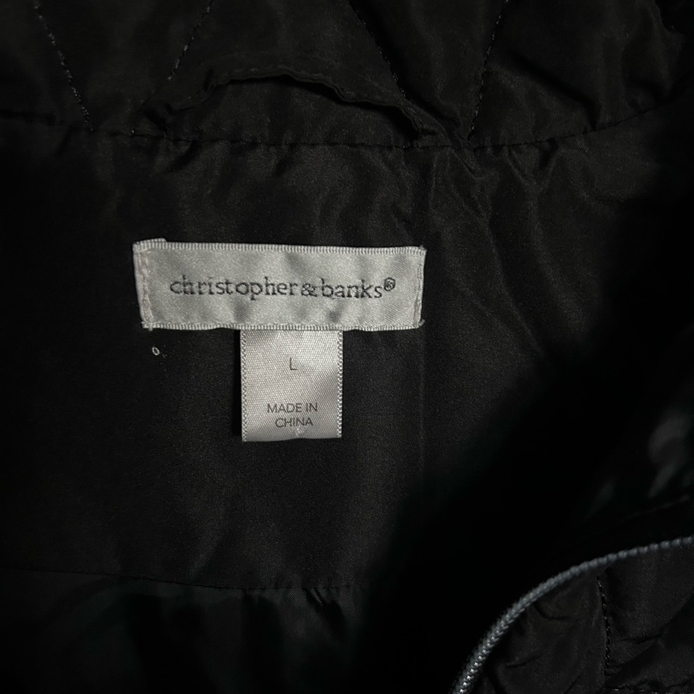 Christopher & Banks long thin puffer vest - Picture 4 of 4